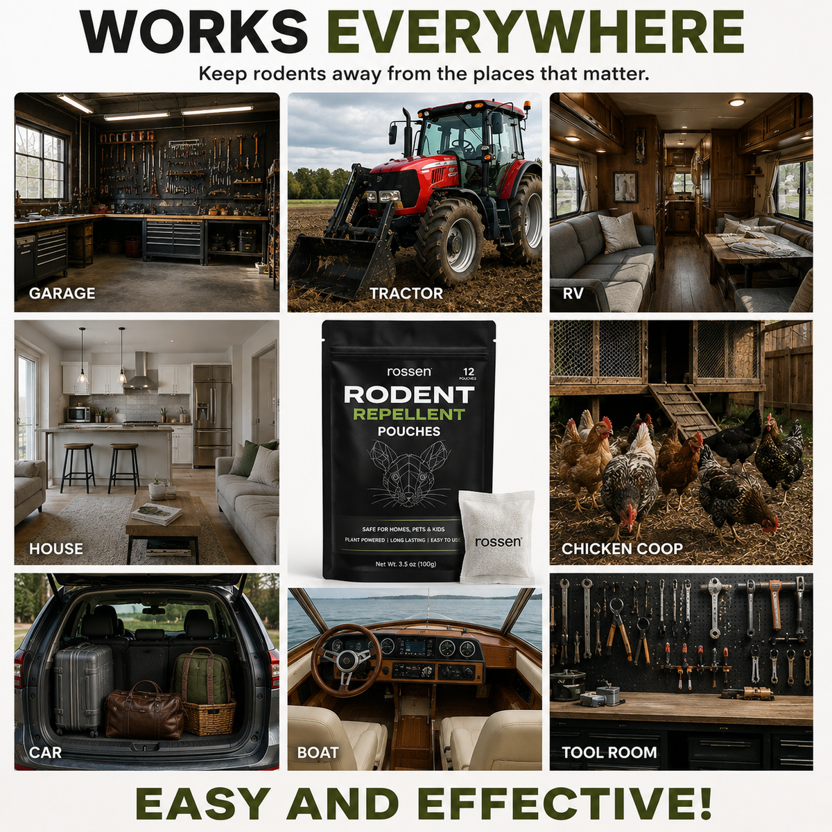 Rodent Repellent Pouches